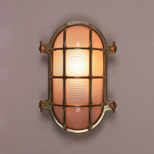 Brass Oval Bulkhead Large