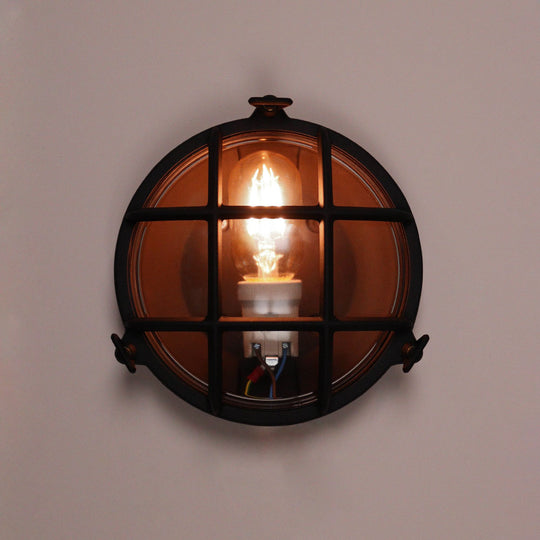 Textured Black Round Bulkhead